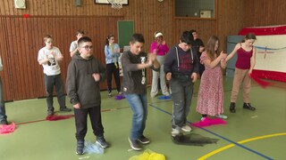 Musik- und Tanzworkshop für Kinder mit Beeinträchtigung.