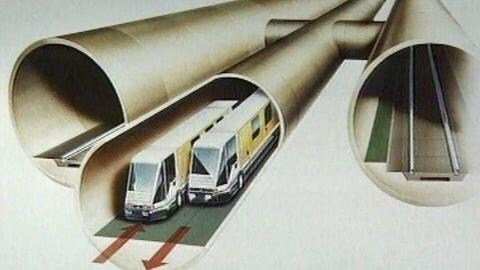 Tunnelsystem im Eurotunnel