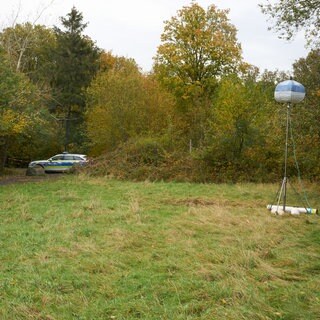 Die Wiese in der Nähe des Rodder Maars, auf der die beiden verbrannten Leichen gefunden wurden