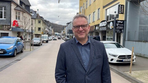 Bürgermeister Berno Neuhoff macht sich Sorgen um die Zukunft der Stadt Wissen.