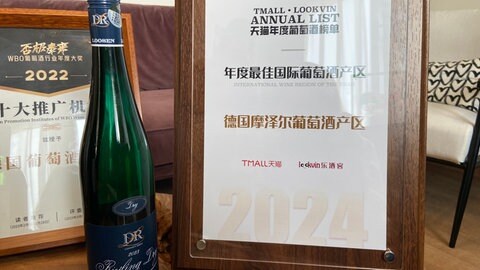 Die Mosel wurde von einer chinesischen Plattform als bestes internationales Weinanbaugebiet ausgezeichnet. 
