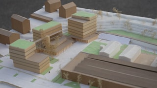 Ein Modell des geplanten Wohnquartiers "Alter Schlachthof Pforzheim".