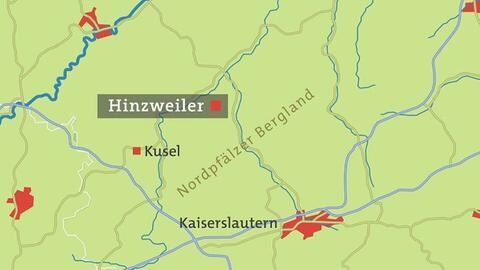 Karte Hinzweiler