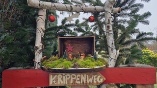 Der Krippenweg im Koblenzer Stadtteil Bubenheim