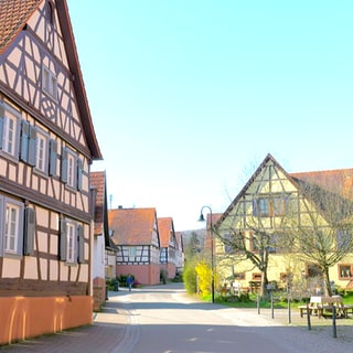 Die Hauptstraße in Rumbach