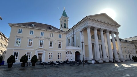 Bauwerke in Karlsruhe von Friedrich Weinbrenner: die evangelische Stadtkirche am Karlsruher Marktplatz.