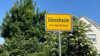 Ortsschild Gönnheim Kreis Bad Dürkheim