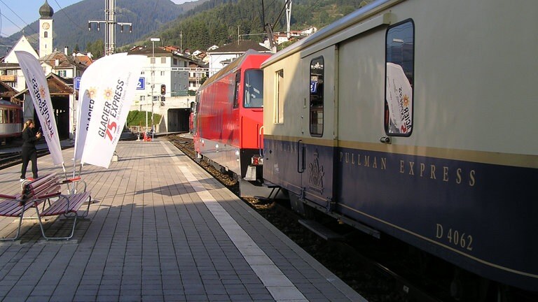 Impressionen der Strecke von Andermatt nach Reichenau-Tamins