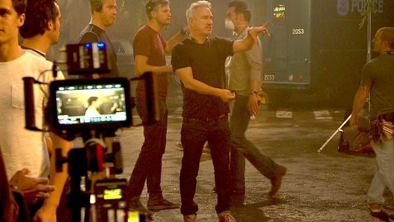 Hollywood-Regisseurs Roland Emmerich am Set von "Stonewall" 