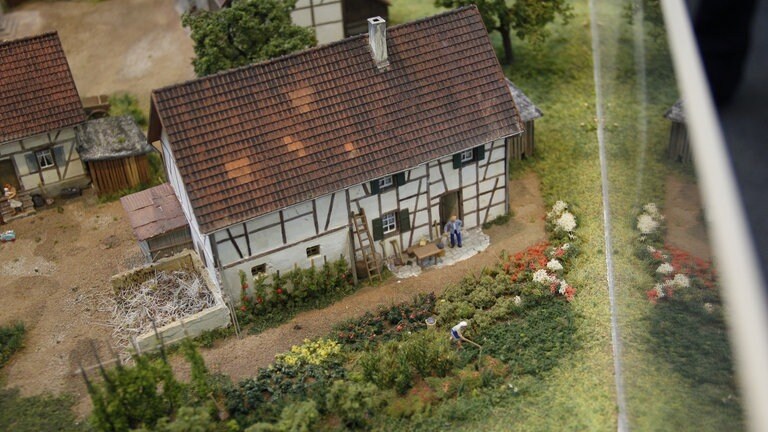 Spur H0: Kurt und Susanne Nesselhauf; Das ehemalige Dorf Rockenfeld, um 1930, Bauzeit 2,5 Jahre