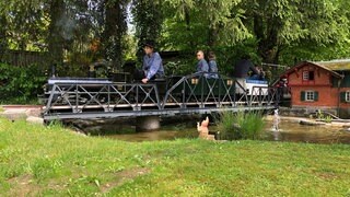 Christian Landenberger verbringt viele Samstage als Lokführer am Katzensee