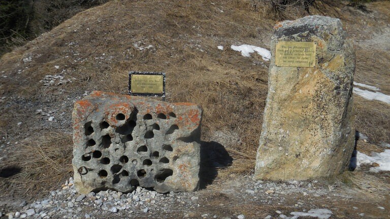 Bohrproben des ersten Albula-Tunnels