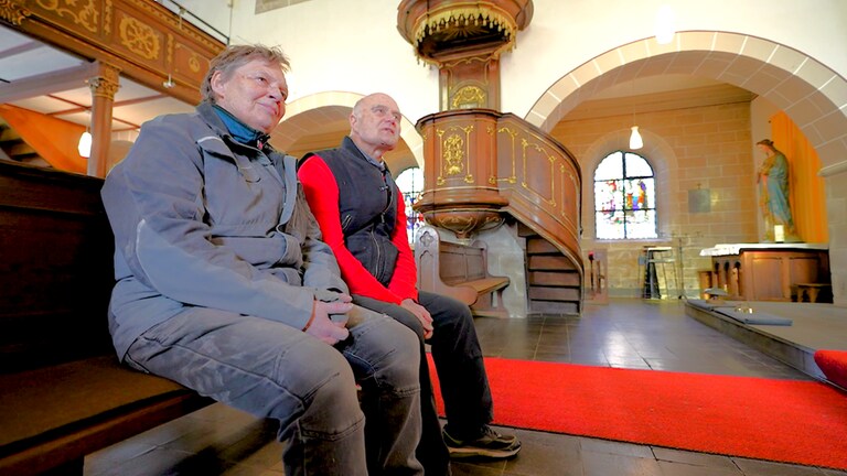 Steinmetzehepaar Ruth und Günter Schwenker