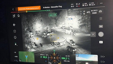 Waldbrand in Roigheim: Mithilfe von Drohnen mit einer Wärmekamera wurden die Glutnester aufgespürt. 