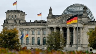 Das Reichstagsgebäude in Berlin.