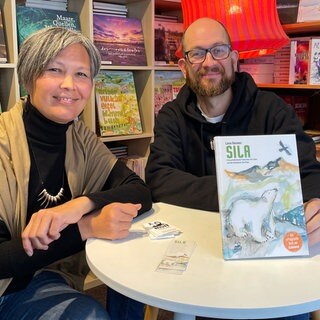 Laali Lyberth und Sven Nieder im Verlagshaus in DaunEifel.