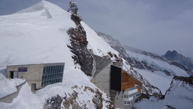 Bahnstation Jungfrau, oben sphinx Forschungsstation