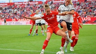 Spielszene Bundesliga Fußball Frauen mainz gegen Frankfurt