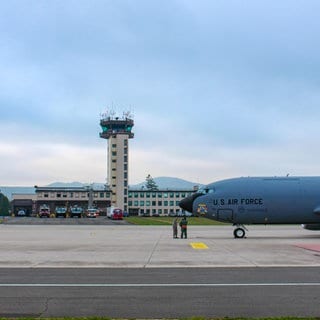 Tower auf der Air Base Ramstein