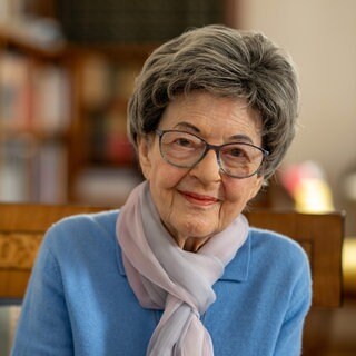 Dagmar Nick, Dichterin und Schriftstellerin, kurz vor ihrem 100. Geburtstag. (Aufnahme vom 07.02.2026)