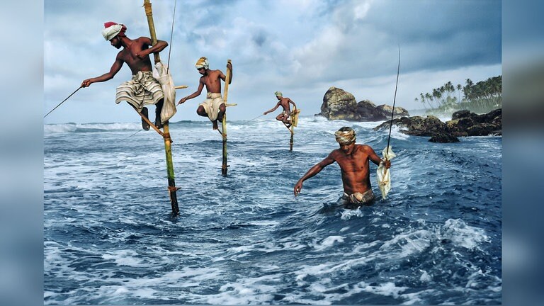 Steve McCurry, Stelzenfischer, Sri Lanka, 1995