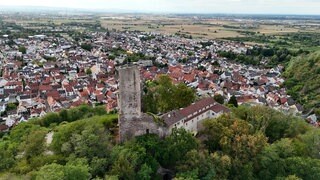 Luftaufnahme Strahlenburg in Schriesheim 