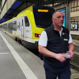 Regionalzug am Hauptbahnhof Stuttgart