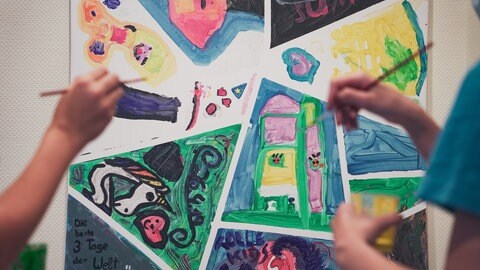 In der Kinder- und Jugendpsychiatrie im Klinikum Mutterhaus in Trier wird auch viel gemalt.