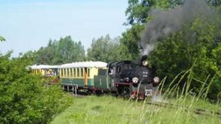 Dampfzug Museumszug in Elk ehemals Lyck Vorbild für die Geschichte eine Dampflok namens Popp von Siegfried Lenz