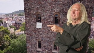Maler Peter Hemmerle wohnt in einem Turm