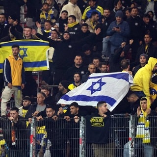 Fans von Maccabi Tel Aviv in Stuttgart
