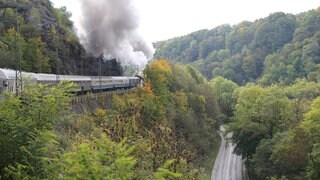 Dampf-Sonderzug auf der Geislinger Steige