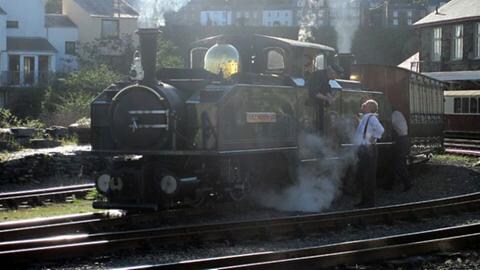 Doppel-Dampflok der Welsh & Festiniog Railway