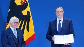 Alexander Schweitzer (SPD) von Bundespräsident Frank-Walter Steinmeier zum Bundesarbeitsminister ernannt.