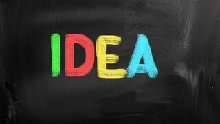 Schriftzug "Idea"