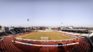 Das Donaustadion in Ulm aus der Luft. Es wird nicht zu einer reinen Fußballarena ausgebaut.