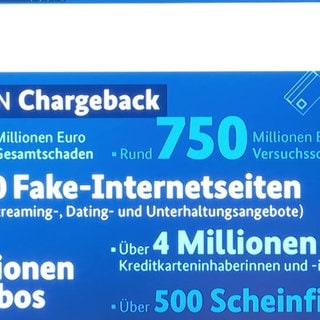 Präsentation mit Fakten zum Ausmaß der Ermittlungen gegen internationalen Cyber- und Kreditkartenbetrug der Generalstaatsanwaltschaft Koblenz.
