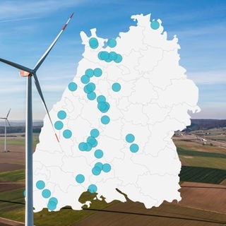 Windpark Tomerdingen auf der Schwäbischen Alb