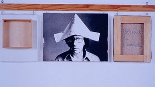 Selbstporträt, Kunstwerk des französischen Künstlers Robert Filliou, 1973