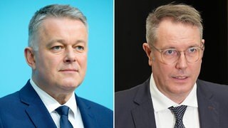 Die Spitzenkandidaten zur Landtagswahl Rheinland-Pfalz, Gordon Schnieder (CDU) und Alexander Schweitzer (SPD)
