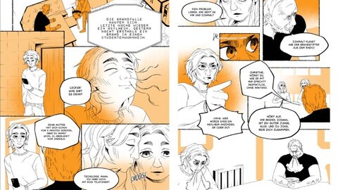 Ausschnitte der Graphic Novel "Der Nazi an Mamas Frühstückstisch"