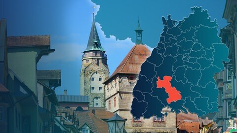 Symbolbild Wahlkreis 285 Rottweil-Tuttlingen, Bundestagswahl 2025