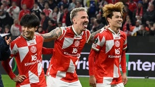 Mainz 05 bejubelt Erfolg gegen Sigma Olmütz