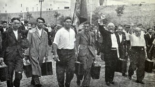 19.07.1936  die Feier der Volksolympiade in Barcelona