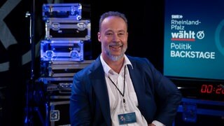 Jan Bollinger, Spitzenkandidat "AfD", im SWR-Interview für Politik Backstage.