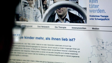 Internetseite "Kein Täter werden", der Anlaufstelle für Pädophile