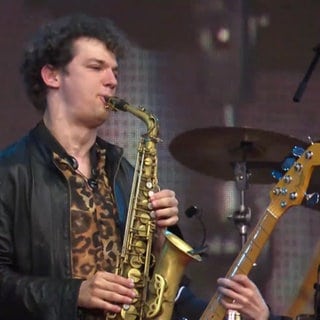 Musiker auf der Bühne