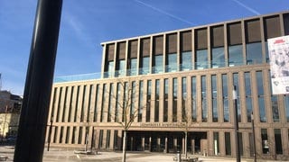 Außenansicht der Stadthalle Reutlingen