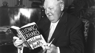 Ludwig Erhard Politiker (CDU), Wirtschaftsminister, Bundeskanzler 1963-66