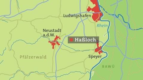 Hassloch Karte